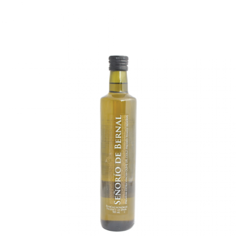 Pirmā aukstā spieduma olīveļļa Senorio de Bernal no Arbequina un Picual olīvām, 250ml