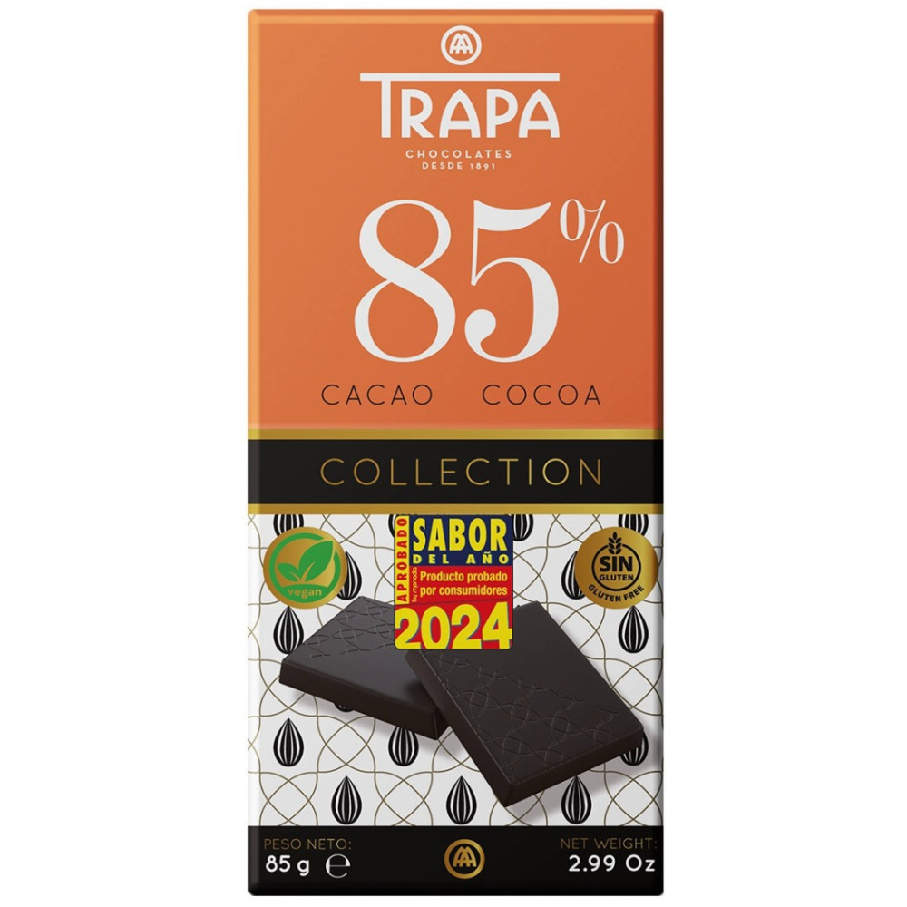 Melnā šokolāde 85%, 85g
