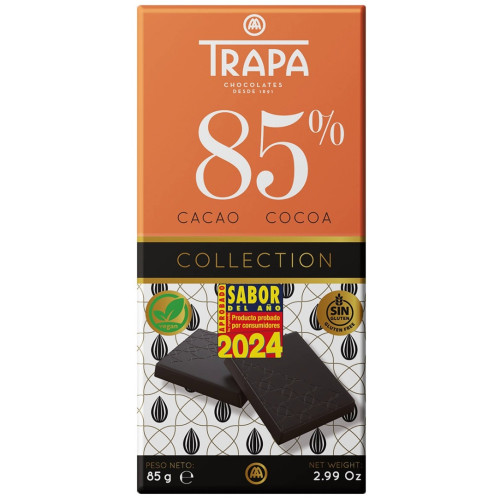Melnā šokolāde 85%, 85g